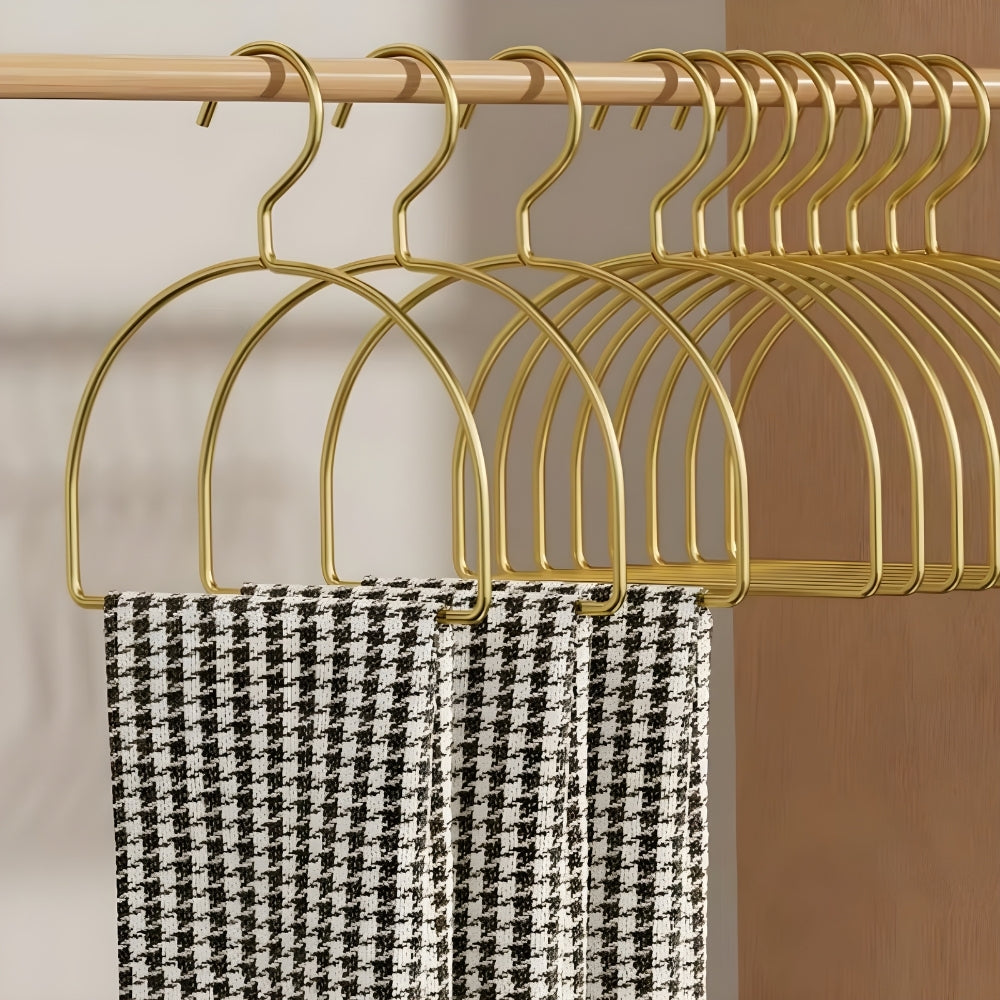 Curved Space-Saving Scarf Organizer Hanger Set of 4