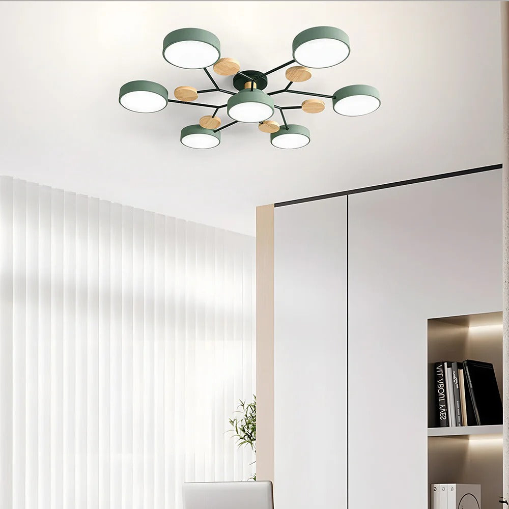 Feine geometrische runde LED-Deckenleuchte für moderne Räume
