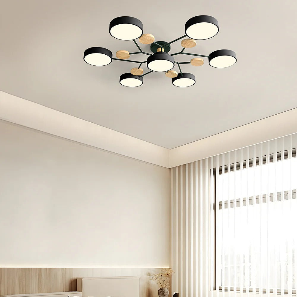 Feine geometrische runde LED-Deckenleuchte für moderne Räume