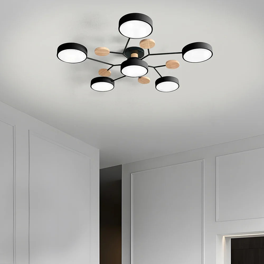 Feine geometrische runde LED-Deckenleuchte für moderne Räume