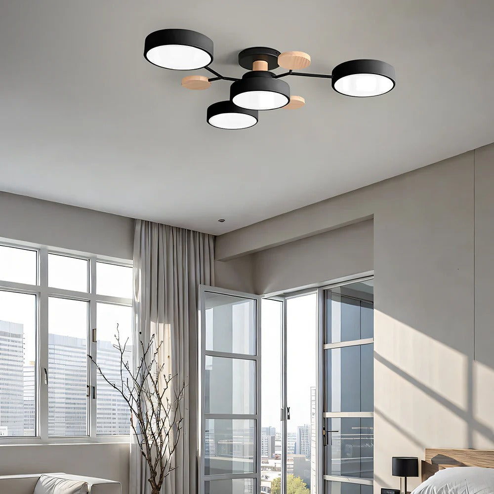 Feine geometrische runde LED-Deckenleuchte für moderne Räume