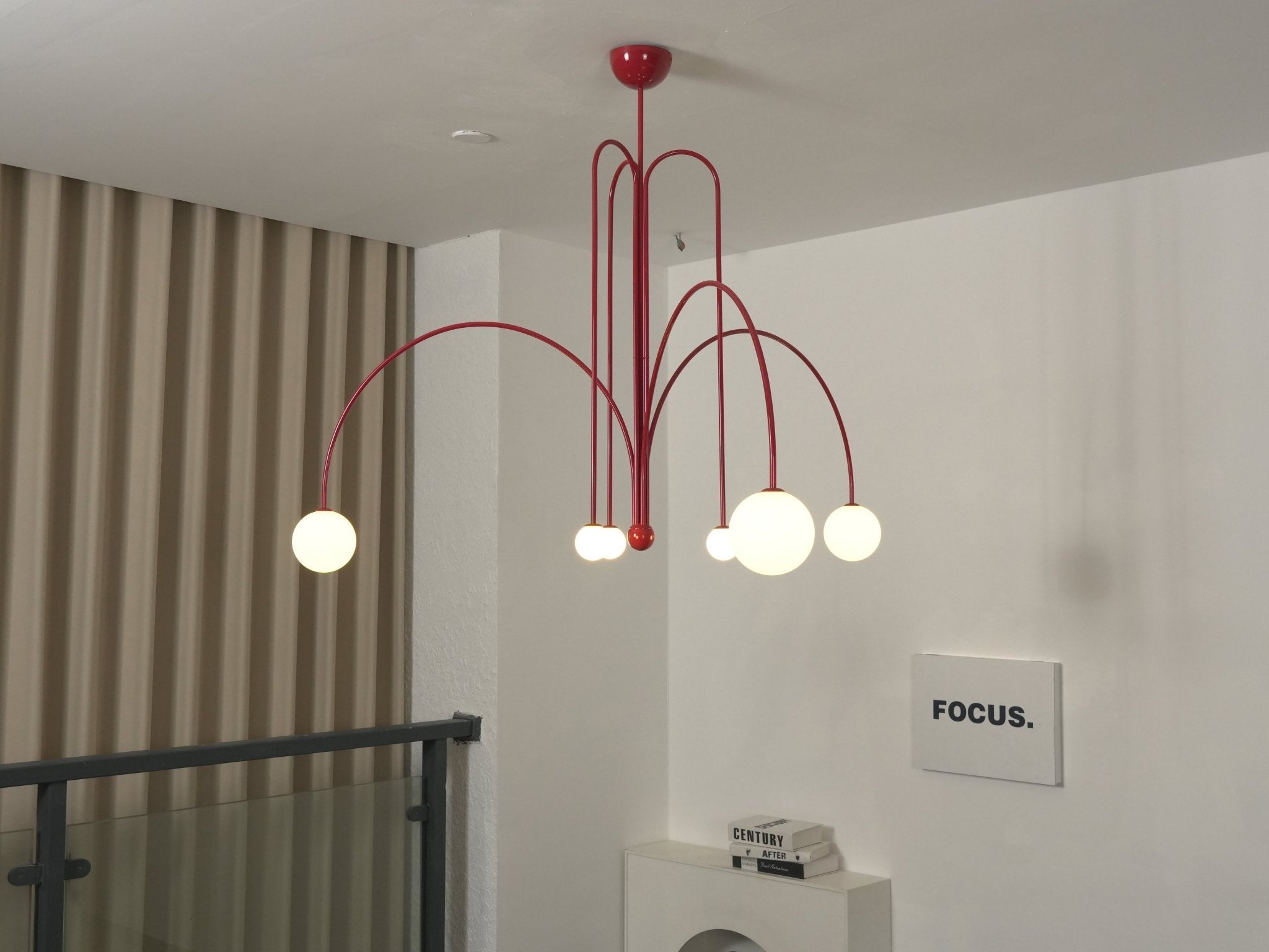 6-punktowa lampa sufitowa wisząca nowoczesny żyrandol rzeźbiarski