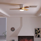 Lampa sufitowa w stylu nordyckim z wentylatorem Lampa sufitowa LED z pilotem