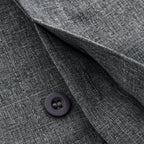 Camicia casual da uomo con colletto tinta unita manica corta