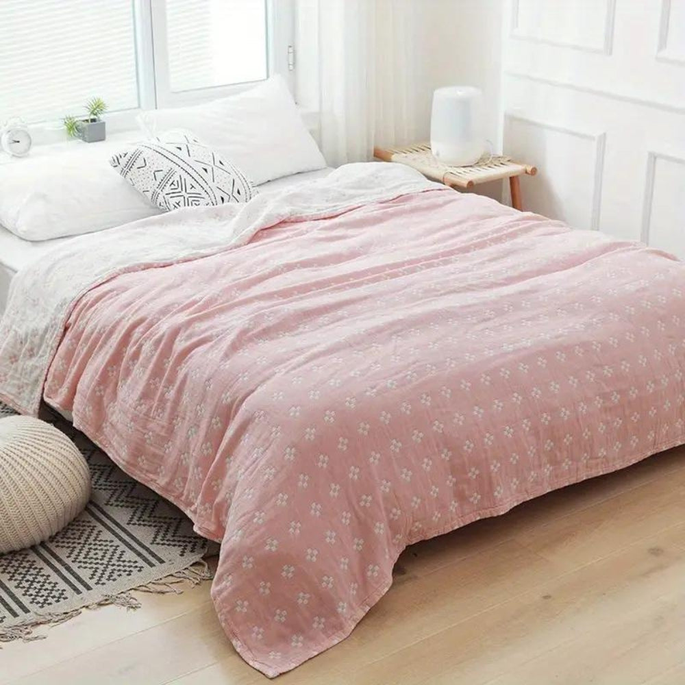 Lussuoso comfort in cotone a tre strati morbido Diamond Dot