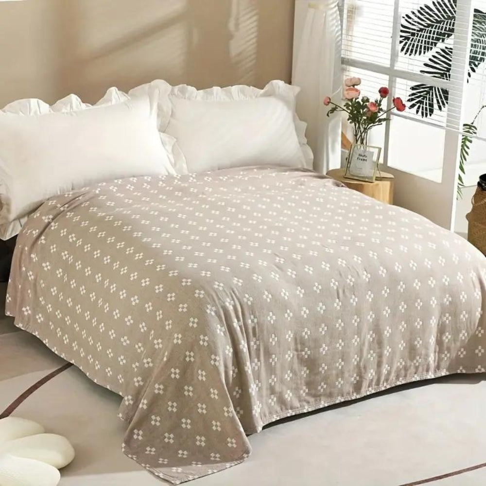 Lussuoso comfort in cotone a tre strati morbido Diamond Dot