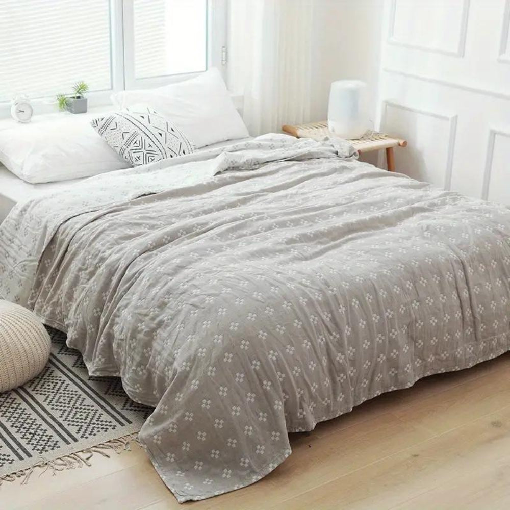 Lussuoso comfort in cotone a tre strati morbido Diamond Dot
