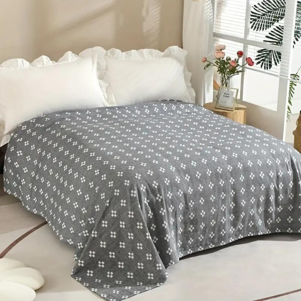 Lussuoso comfort in cotone a tre strati morbido Diamond Dot