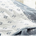 Confort luxueux en coton doux trois couches Diamond Dot