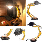 Kreatywna lampa biurkowa LED Excavator – oświetlenie w stylu industrialnym