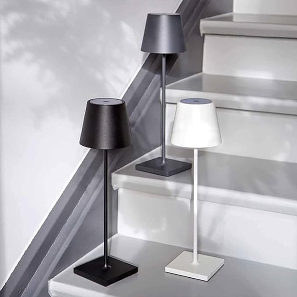 Nowoczesna LED lampka stołowa z dotykowym sterowaniem