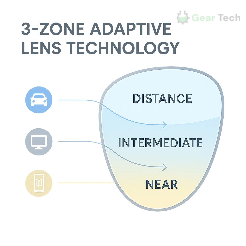 Zaawansowane okulary progresywne z niemieckimi soczewkami do wyraźnego widzenia
