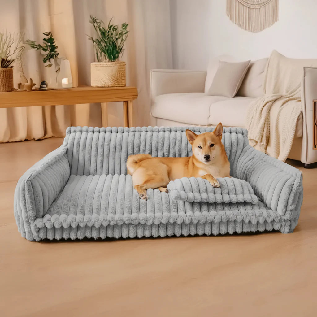 Hondenmand Sofa met Wasbare Bekleding en Ondersteunende Zijkanten  