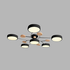 Feine geometrische runde LED-Deckenleuchte für moderne Räume