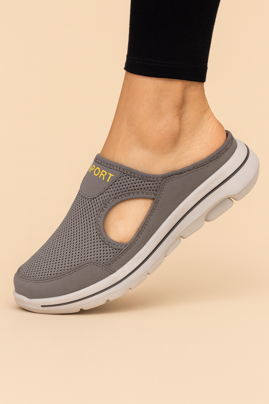 Chaussons de maison confortables pour femme avec talon ouvert