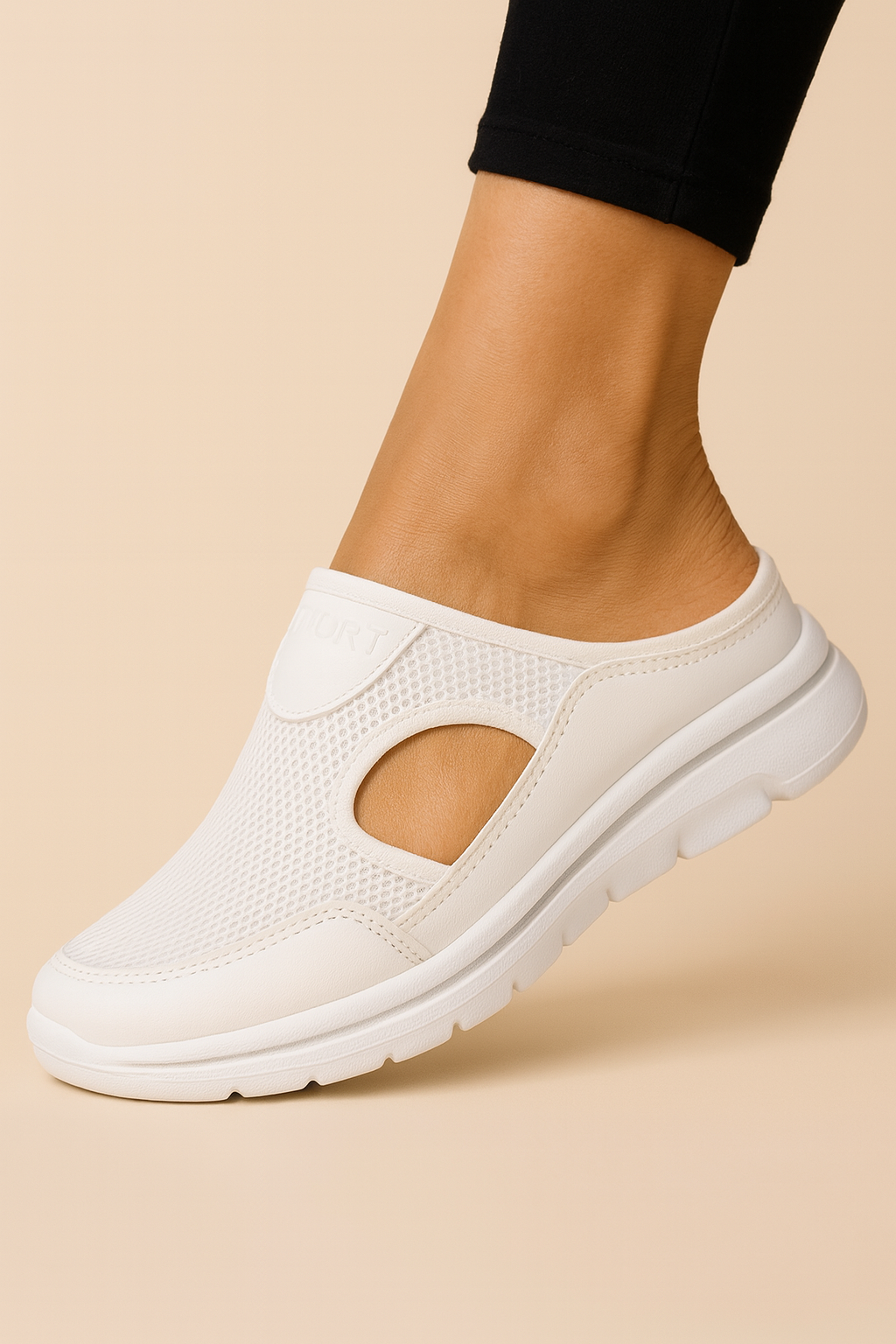 Chaussons de maison confortables pour femme avec talon ouvert