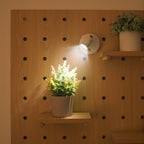 Lampada da parete wireless regolabile con punto luce e telecomando