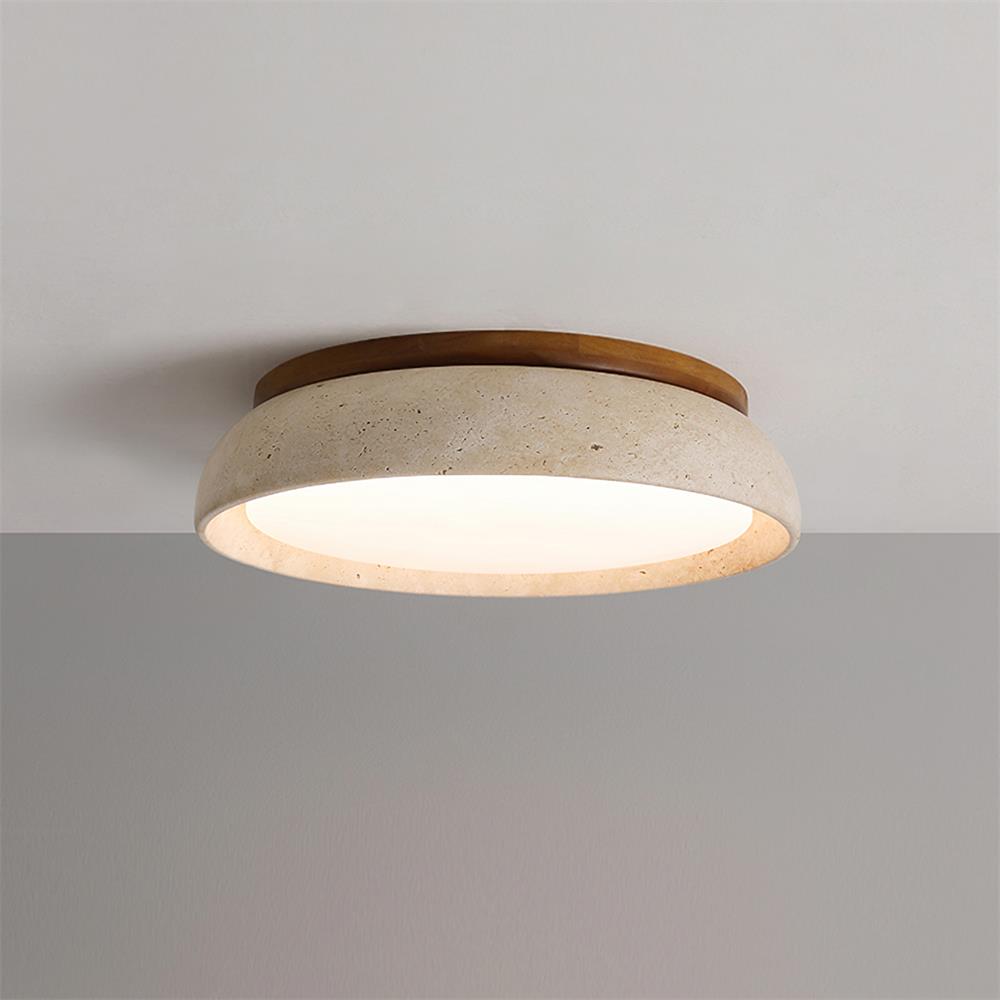 Lampe de plafond moderne avec finition texturée et lumière chaude