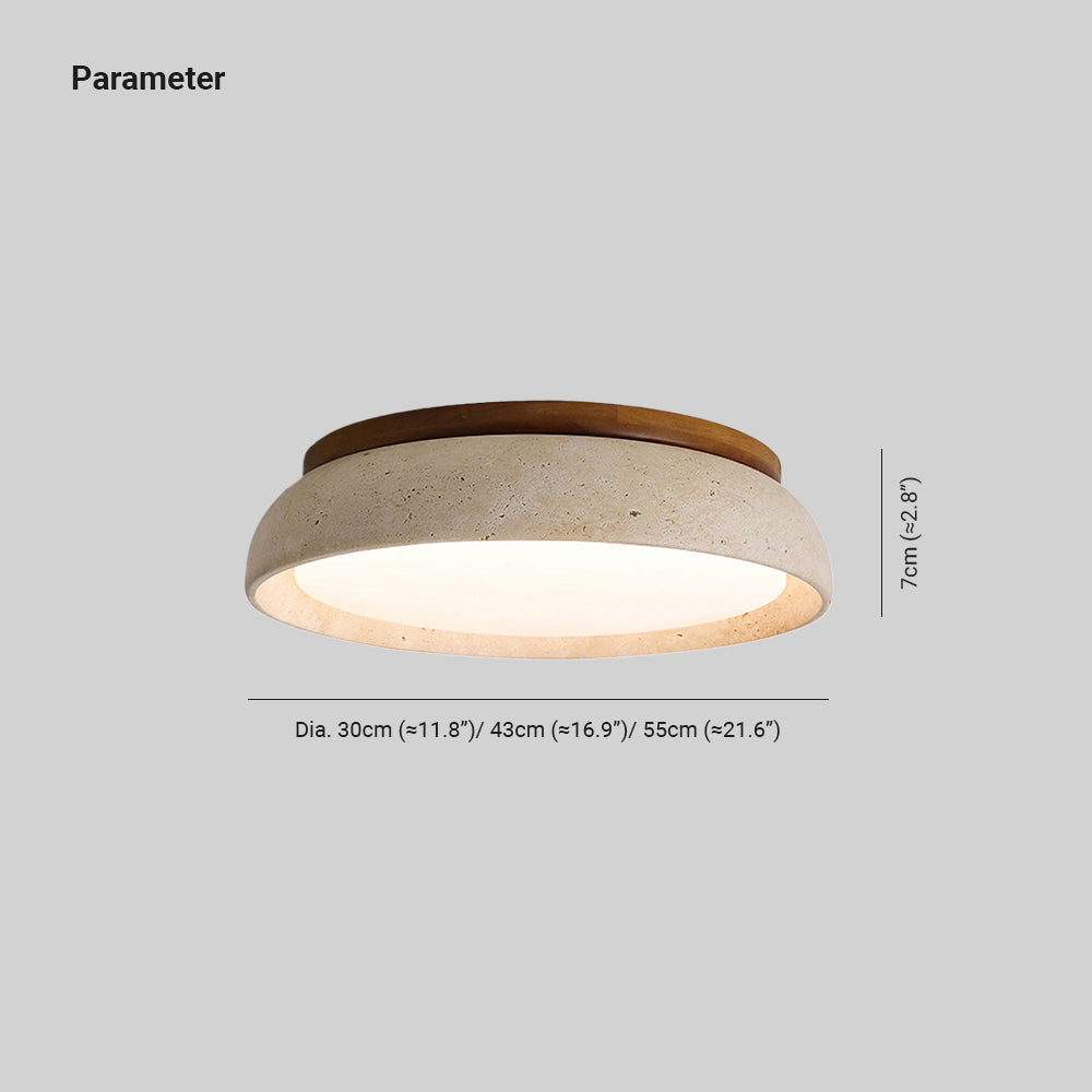 Lampe de plafond moderne avec finition texturée et lumière chaude