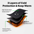 Komfortowe wodoodporne rękawice zimowe podgrzewane