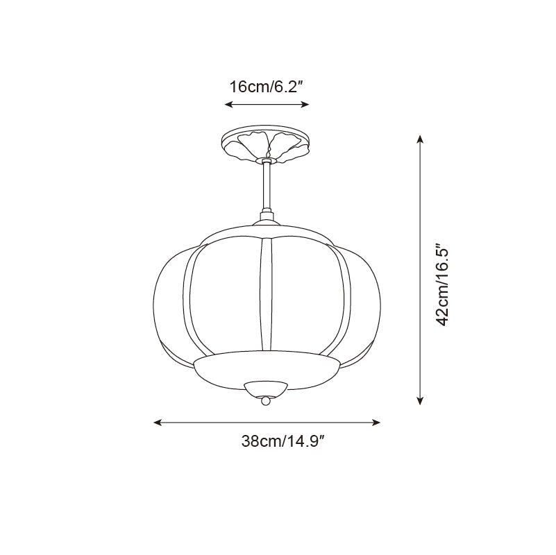 Lampada da soffitto classica dorata in vetro LED