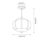 Lampada da soffitto classica dorata in vetro LED