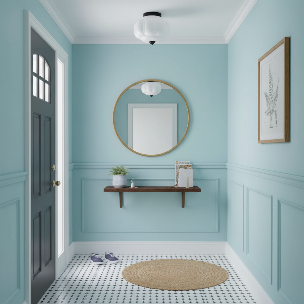 Jade green glass ceiling lamp with gold frame
