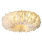 Lampa LED Bohemian Feather sufitowe do nowoczesnych wnętrz
