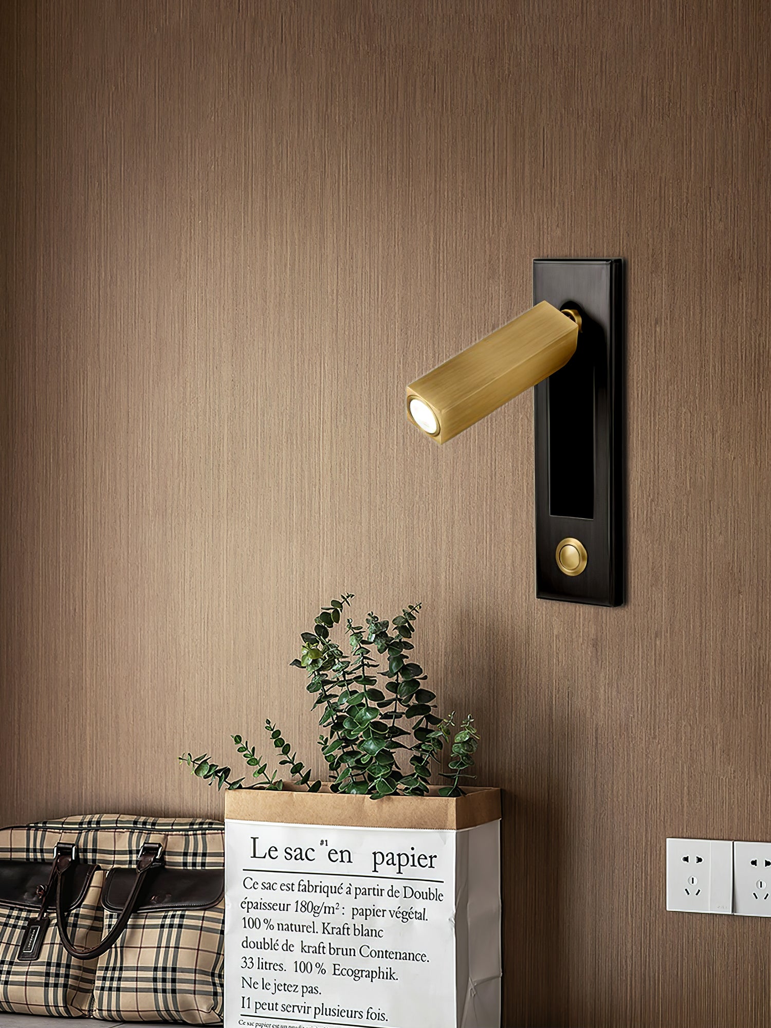 Adjustable Wall Lamp for Reading with LED Backlight