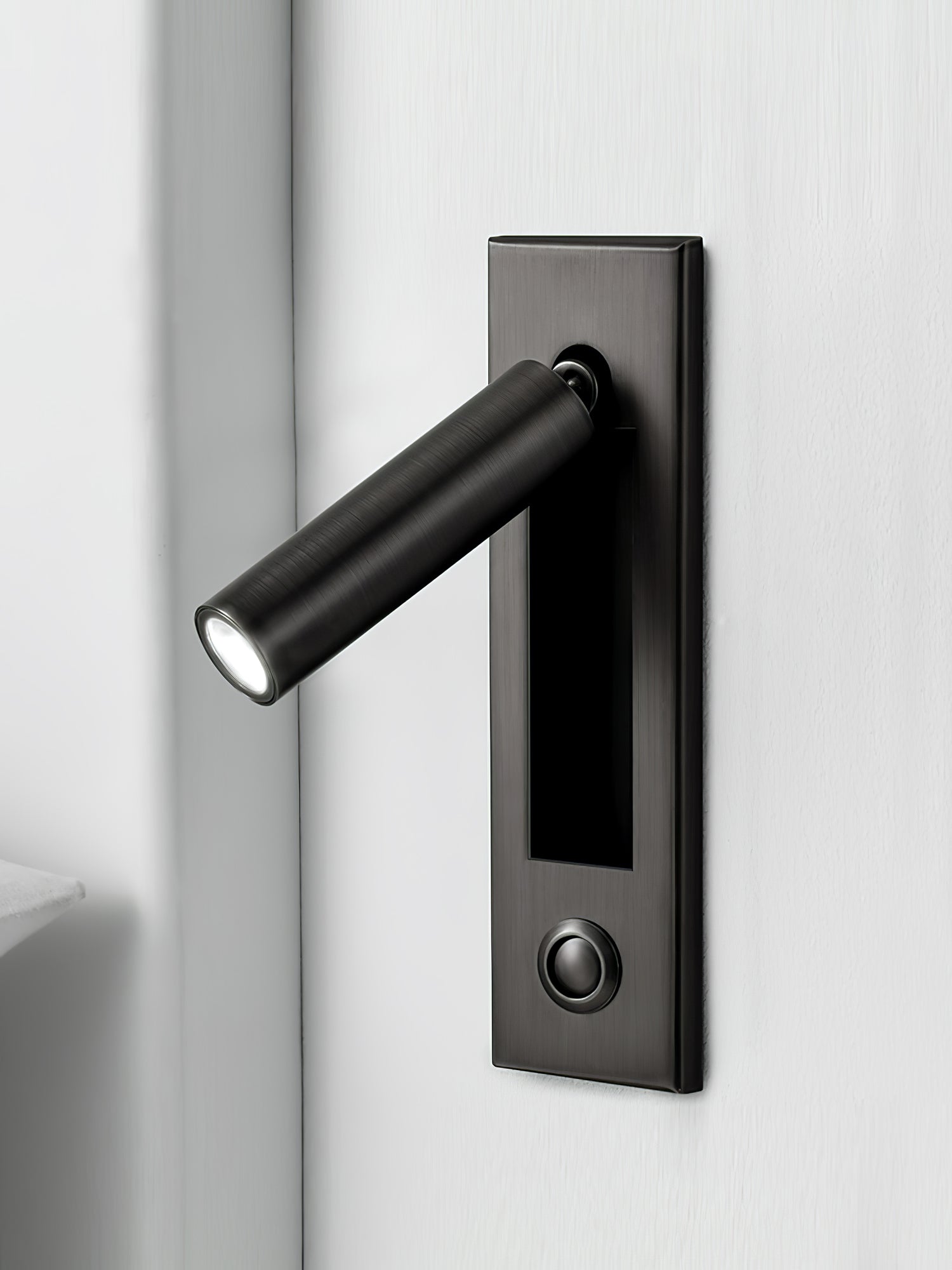 Lampe murale encastrée pour lecture avec lampe de chevet pliante