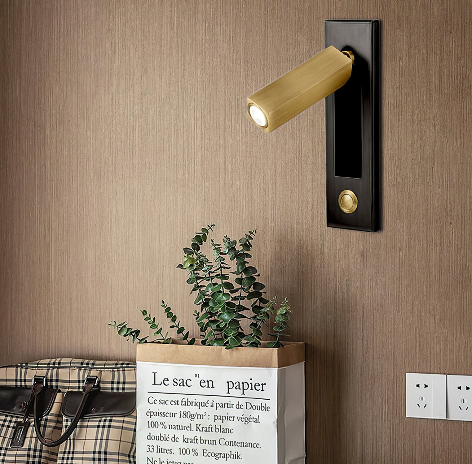 Moderna lampada da parete LED per la lettura – Lampada da notte scandinava