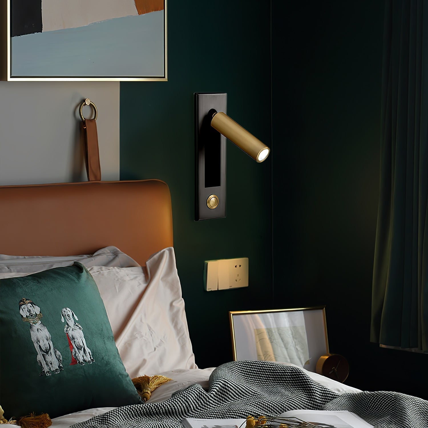 Lampada da lettura da parete LED regolabile per comodino