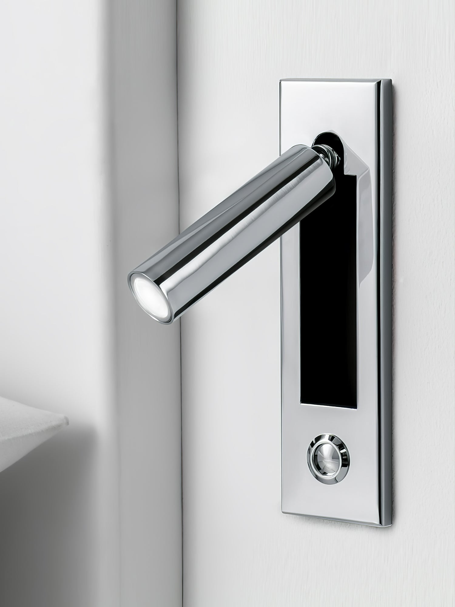 Lampe murale encastrée pour lecture avec lampe de chevet pliante