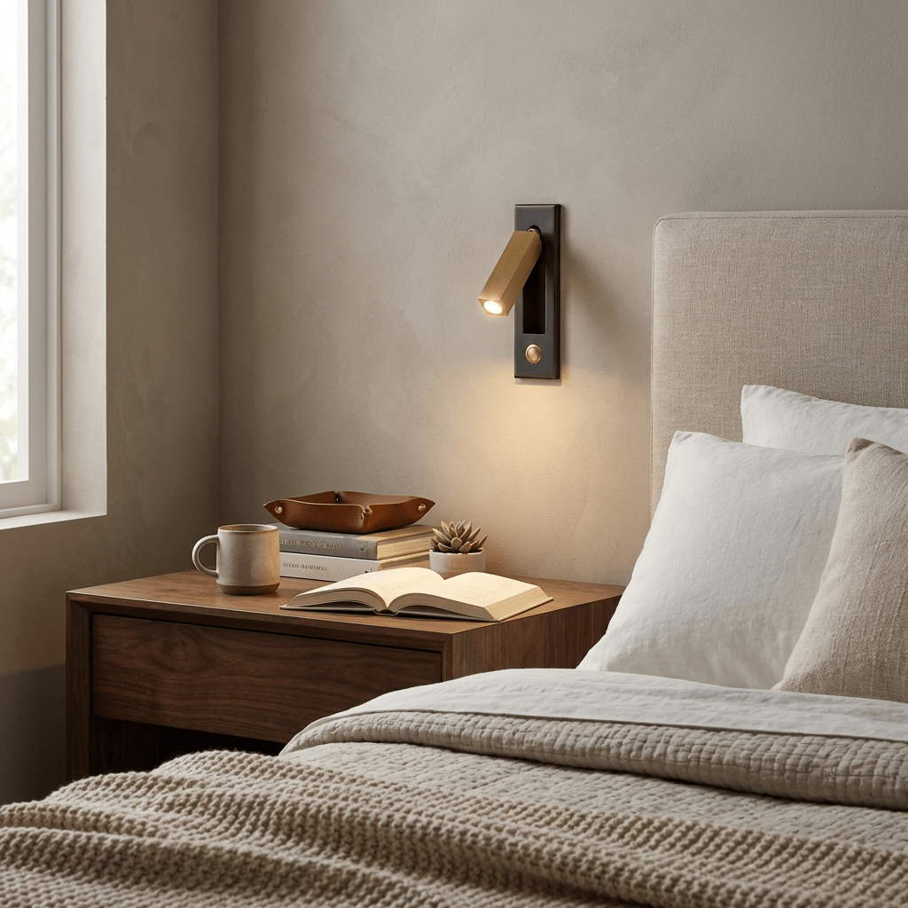 Adjustable Wall Lamp for Reading with LED Backlight