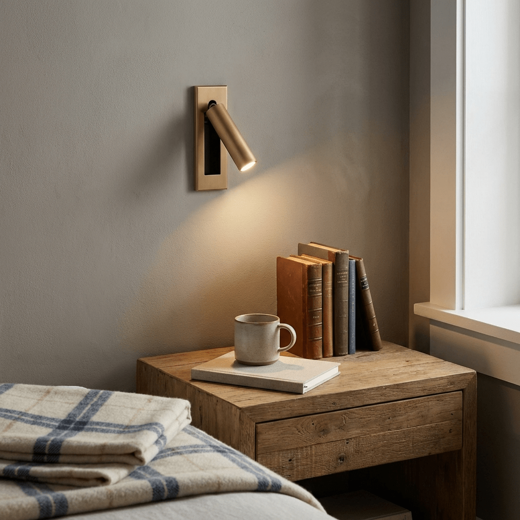 Adjustable Wall Lamp for Reading with LED Backlight