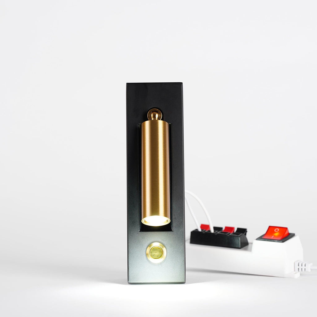 Lampe murale encastrée pour lecture avec lampe de chevet pliante
