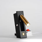 Lampe murale encastrée pour lecture avec lampe de chevet pliante