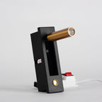 Lampe murale encastrée pour lecture avec lampe de chevet pliante