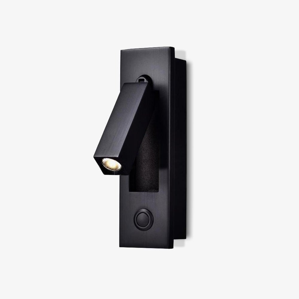 Lampe murale encastrée pour lecture avec lampe de chevet pliante