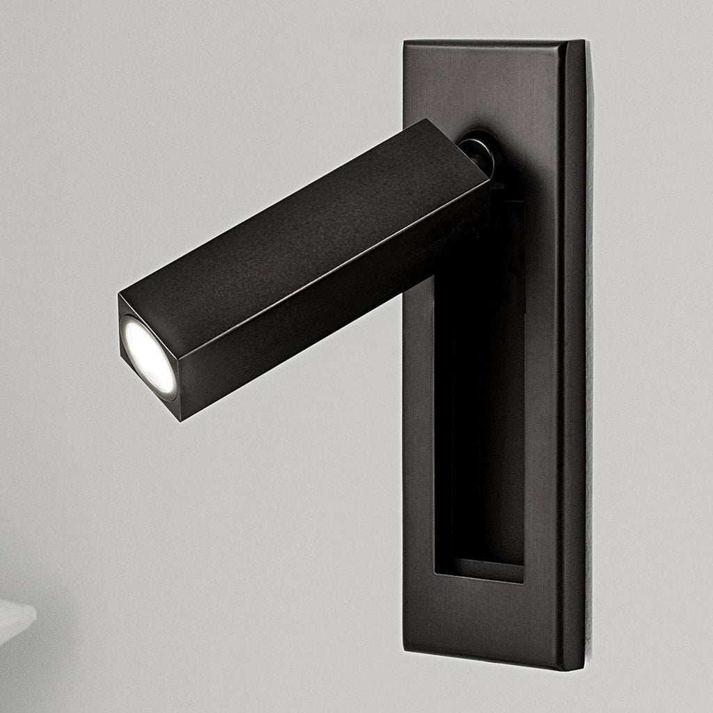 Lampe murale encastrée pour lecture avec lampe de chevet pliante
