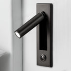 Lampe murale encastrée pour lecture avec lampe de chevet pliante