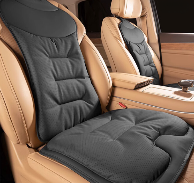Car seat cushion with lumbar support breathable back pain relief