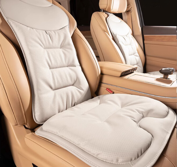 Car seat cushion with lumbar support breathable back pain relief