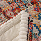Copertura imbottita boho per divano Protezione decorativa antiscivolo
