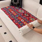 Copertura imbottita boho per divano Protezione decorativa antiscivolo
