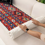 Ethnic pattern quilted sofa cover slip-resistant