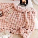 Double-lined relaxing warm cloud-shaped blanket - Designed for sofa and bed