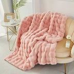Double-lined relaxing warm cloud-shaped blanket - Designed for sofa and bed