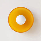 Minimalistische skandinavische LED-Deckenleuchte aus Glas
