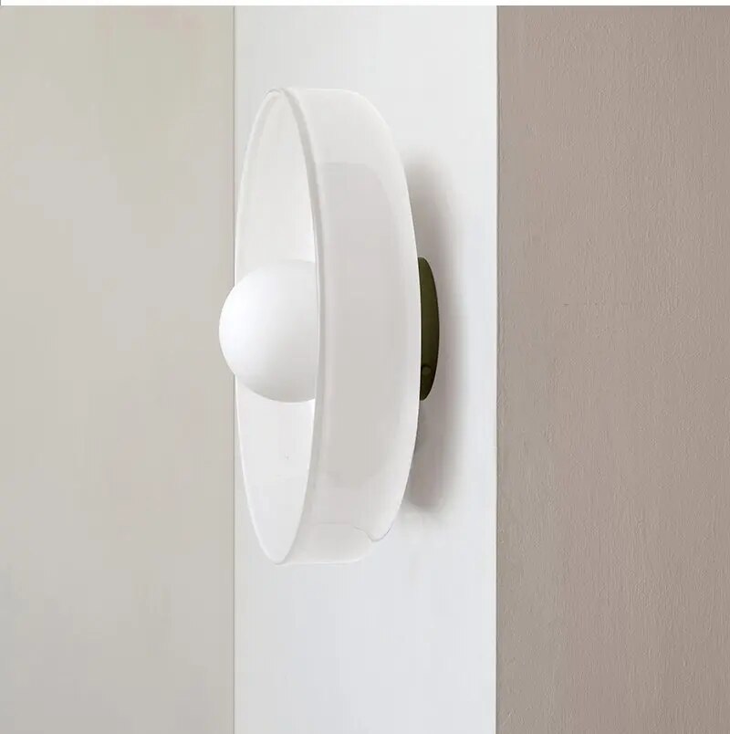 Minimalist Scandinavian LED ceiling lamp made of glass